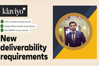 setup branded sending domain, dmarc for klaviyo