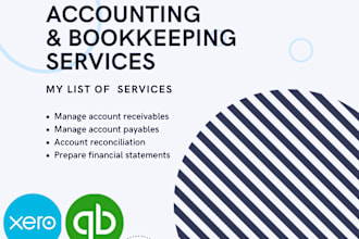 do accounting, bookkeeping clean up catch up reconciliation on quickbooks online