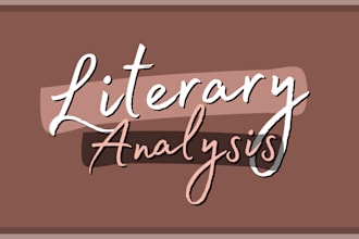 provide critical analysis of any english literature text