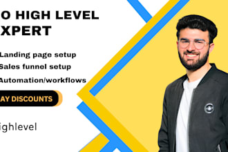 build a high converting sales funnels and landing page  using gohighlevel