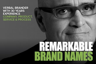 develop strategic, memorable company or brand names