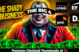 design eye catching viral clickbait thumbnails in 24 hours