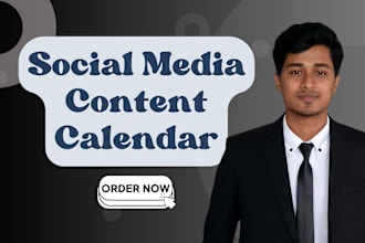 create and develop a social media content calendar