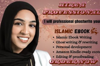 ghostwrite an islamic self help or personal development ebook
