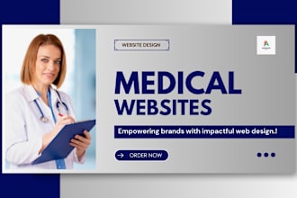 create medical doctor website, clinic dental website on wordpress, godaddy, wix