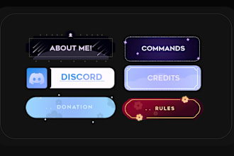 minimalistic and special custom twitch panels