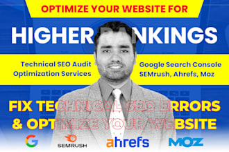 do technical SEO audit, fix errors and optimize the website for higher rankings