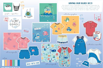 create professional fashion technical sketches and tech packs infant or kidswear