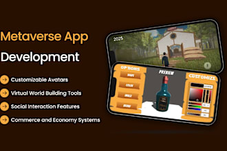 build a metaverse app, nft game, crypto app like decentraland, roblox