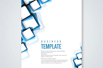 design professional letterhead,  CV , cover page