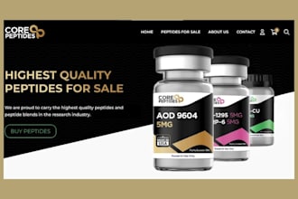 design fda complaint peptide website woocommerce bio peptide marketing website