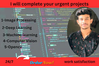 do opencv , computer vision, image processing, deep and machine learning