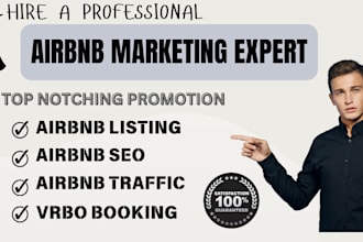 boost airbnb booking and vrbo listing to large audience with marketing