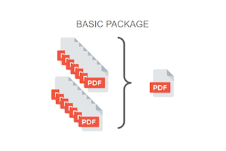 combine all your pdf files into a single document