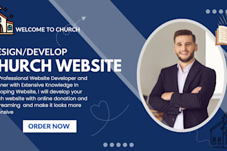 build and redesign your church website, ministry website