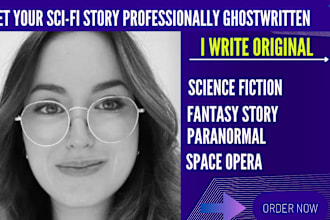 ghostwrite or rewrite science fiction fantasy story novel