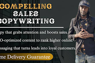 do high converting sales page and landing page copywriting