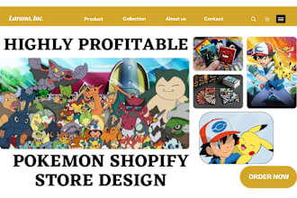 design profitable trading card shopify store trading card pokemon card website