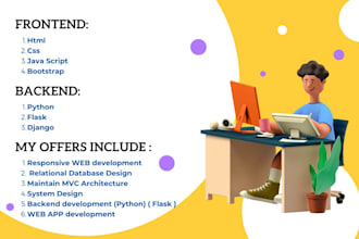 fix, customize and develop web application by using python or django