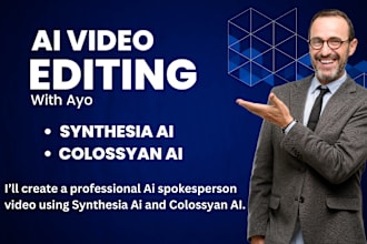 edit and create ai avatar spokesperson video on synthesia ai and colossyan ai