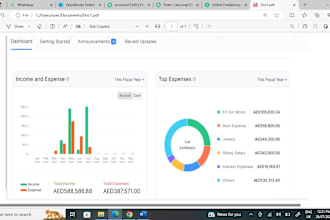 accounting and book keeping with zoho and intuit quick books