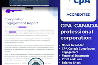 do notice to reader CPA canada compilation engagement CPA review and ntr