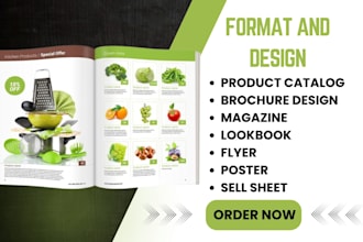 design product catalog, brochure catalogue flyer magazine canva, adobe indesign