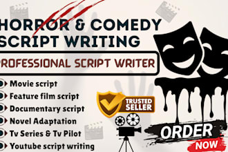 do documentary comedy feature film movie script writing horror script screenplay