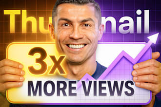 design attractive clickbait amazing youtube thumbnail in 24hr