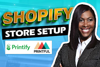 redesign or design shopify connect setup printful printify gelato gumroad store