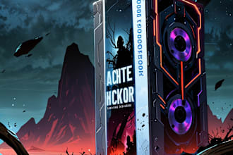 design fantasy, sci fi and horror book cover or illustration