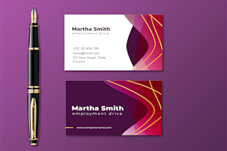 design business card, elegant business card in just 6 hrs