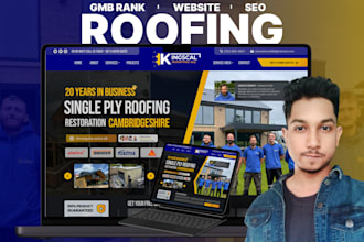 build website for roofing, construction, plumbing, hvac
