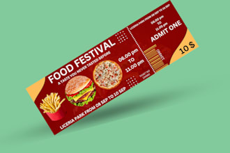 design custom party or event tickets invitation gate pass