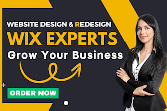 create wix website design or wix redesign, wix landing page, wix online store