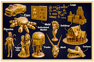 provide awesome 3d print ready figurine ,toys, models and anything you want