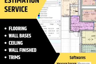do flooring take off and estimate using measure square