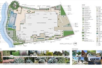 do landscape design, garden design and 3d rendering