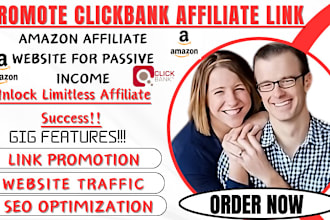 promote clickbank affiliate link, amazon affiliate website for passive income