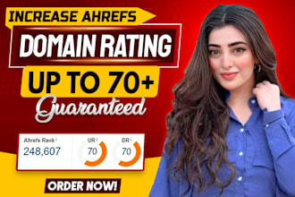 increase ahref domain rating dr, ahref url rating ur 80