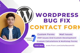 do advanced wordpress contact form fix and design