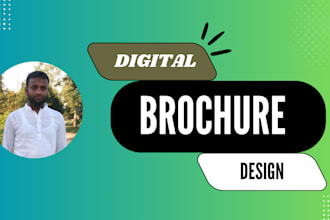 design digital brochure, trifold brochure, flyer, catalog
