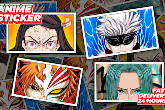 create peeker anime stickers vector webstore and marketplace