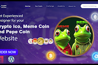 ico cyrpto coin, crypto website, crypto tokenwebsite, pepe and meme coin website