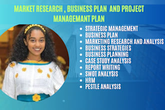 business plan,market research,project management,competitor and swot analysis