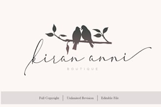 draw custom bird logo