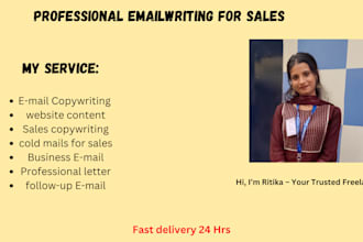write cold email for sales