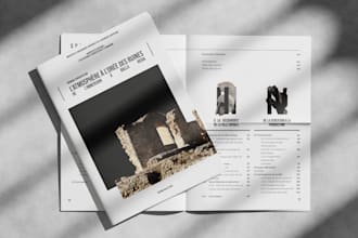 layout a professional catalog, magazine, or booklet