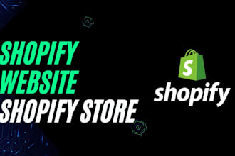 build shopify website and shopify store