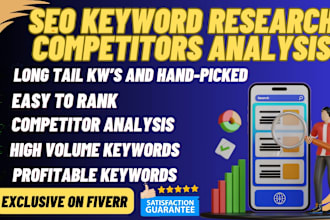 do profitable unique seo long tail keyword research and competitor analysis